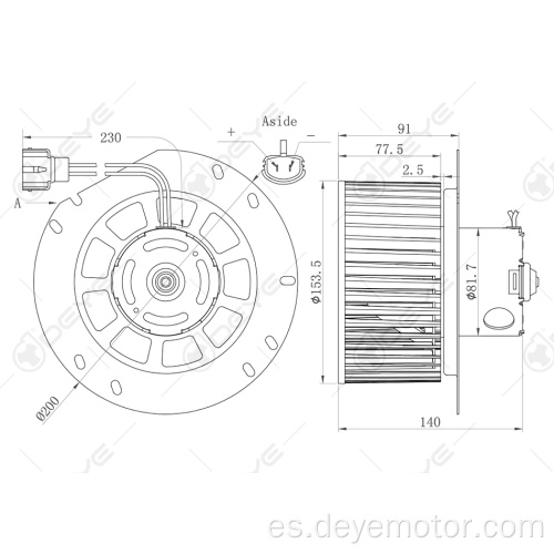 Motor de ventilador de aire acondicionado de coche 12v para FORD THUNDERBIRD